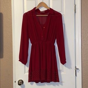 Burgundy Dress